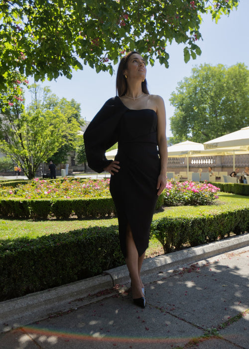 Midi haljina s prorezom