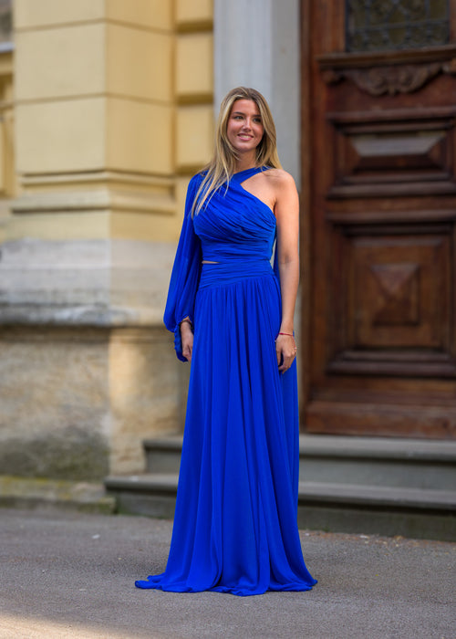 Duga haljina na jedno rame