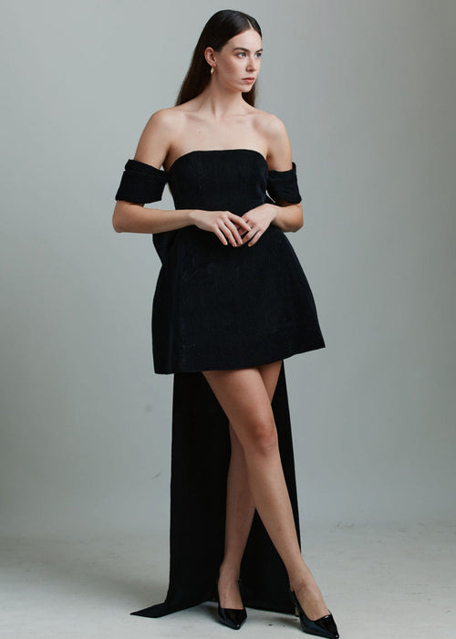 Kratka haljina Martiz s mašnom