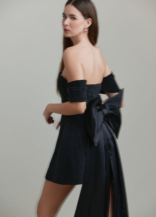 Kratka haljina Martiz s mašnom