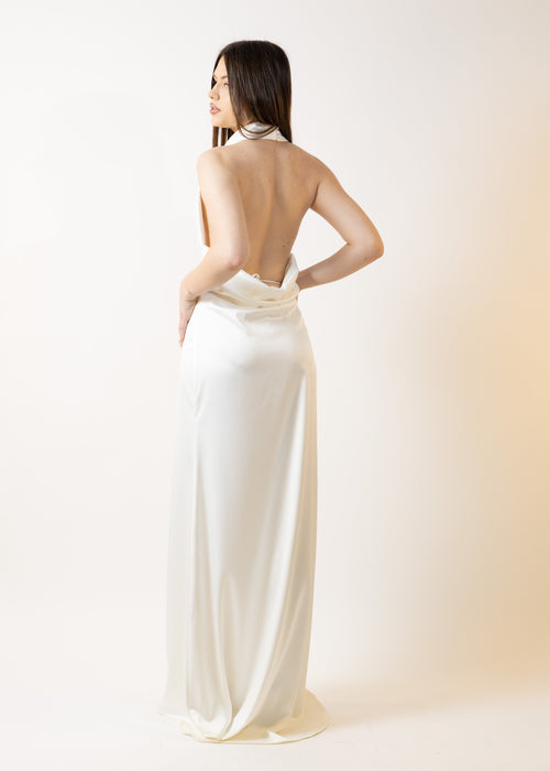 Duga Martiz haljina s otvorenim leđima