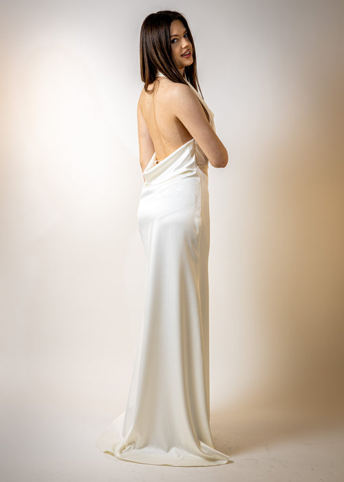 Duga Martiz haljina s otvorenim leđima