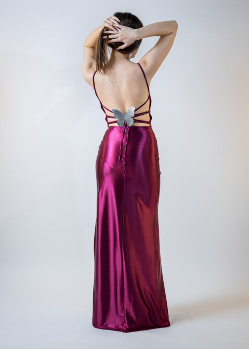 Duga uska haljina otvorenih leđa