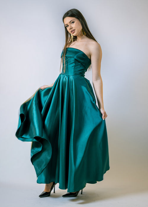 Maxi haljina bez naramenica