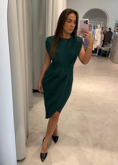 Midi haljina od tankog skuba materijala