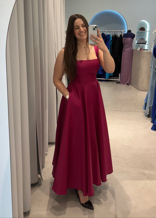 Maxi haljina sa širokim bretelama