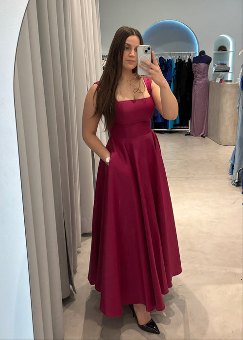 Maxi haljina sa širokim bretelama