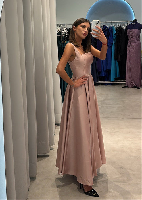 Maxi haljina sa širokim bretelama